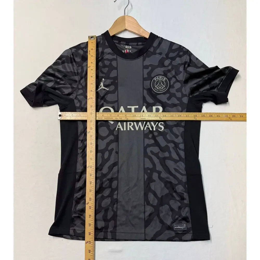 JORDAN PARIS SAINT GERMAIN THIRD JERSEY 23/24 BLACK/GRAY Mens M 🚨looks small